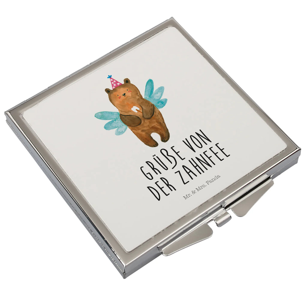 Handbag mirror bear tooth fairy handbag, mirror, make up, silver, make-up mirror, square, bear, teddy, teddy bear, cuddly toy, Tooth fairy, milk tooth, first tooth, fairy