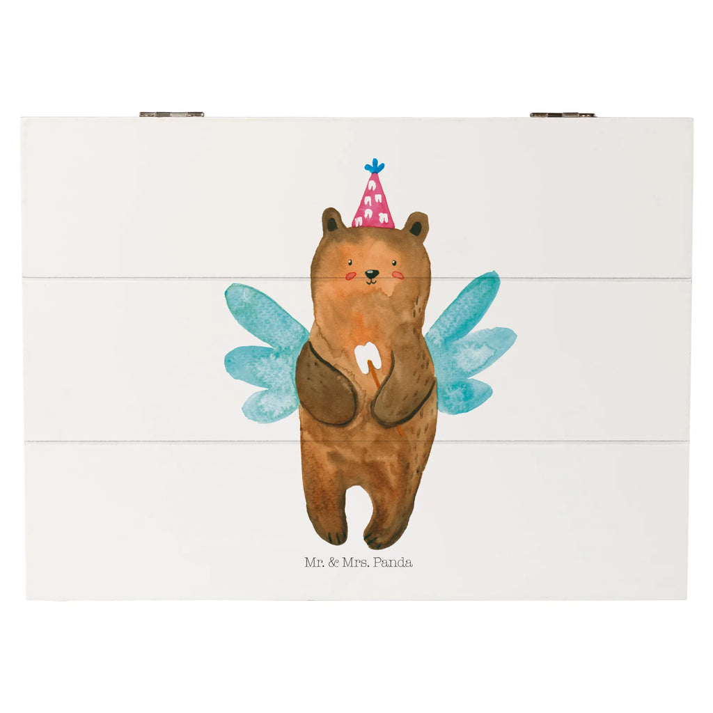 Holzkiste Zahnfee Bär Aufbewahrungsbox, Kiste, Geschenkbox, Schatzkiste, Schatulle, Dekokiste, Geschenkdose, Erinnerungskiste, Truhe, Holzkiste, XXL, Erinnerungsbox, Bär, Teddy, Teddybär, Erster Zahn, Zahnfee, Fee, Milchzahn