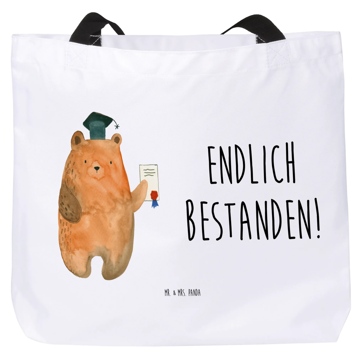 Shopper Bär Prüfung Reisetasche, Beutel, Henkeltasche, Shopper Tasche, Strandtasche, Stofftasche, Laptoptasche, City-Shopper, studententasche, Pandatasche, Schulbeutel, Tasche, Tote Bag, Freizeittasche, Büchertasche, XXL Tasche, Alltagstasche, Tragetasche, Urlaubstasche, Unitasche, Tragebeutel, Schultasche, XL Tasche, Stoffbeutel, Statement-Tasche, Einkaufstasche, Teddy, Bär, Teddybär, Zeugnis, Abitur, Abschluss, Prüfungen, Prüfung Bestanden, Abschlusszeugnis