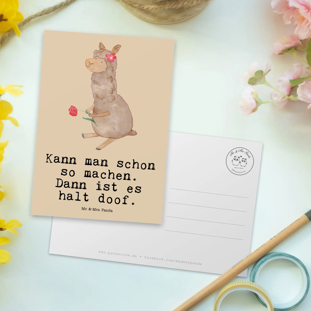 Postkarte Alpaka Blume Designkarte, bildkarte, Grußkarte, Postkarte, Fotokarte, einzelkarte, spruchkarte, Postkarten, Ansichtskarten, Kunstkarten, Motivkarte, Ansichtskarte, kunstkarte, Lama, Alpaka, Alpaka Geschenk, Alpaka Spruch, Alpaka Witz, Alpaka Dekoration, Blume, Lamas, Alpaka Dekor, Alpaka Zitat, Motiv Alpaka