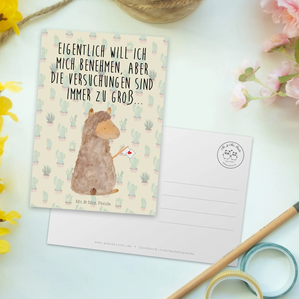 Postcard alpaca banner card, letter, invitation, postcards, gift card, invitation card, gift, Postcard, paper, alpaca, llama, pako, camel, Peru, animal, favourite animal, llamas, alpacas, Alpaca, love