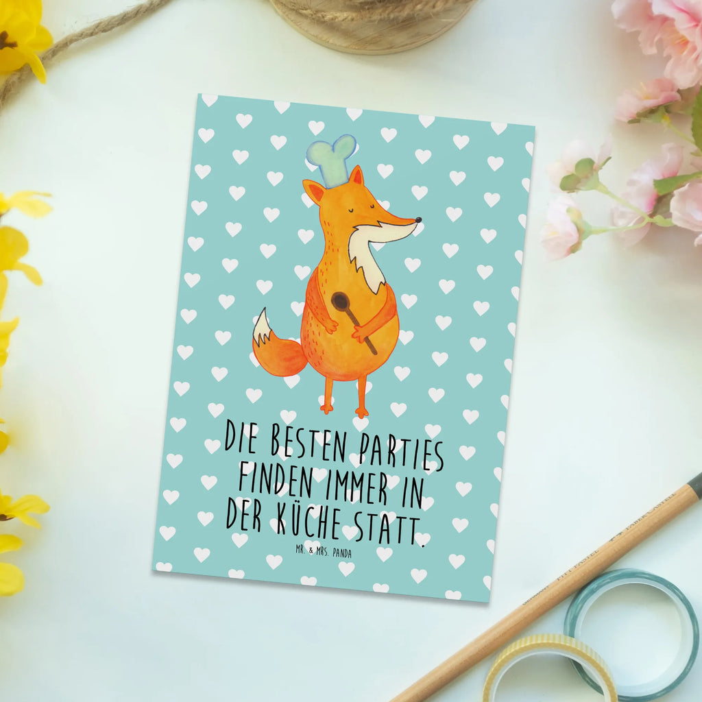 Postkarte Fuchs Koch Karte, Ansichtskarten, Grußkarte, Geburtstagskarte, Einladung Geburtstag, Geschenkkarte, Postkarte, Einladungskarten Geburtstag, Einladung, Einladungskarte, Ansichtskarte, Dankeskarte, Fuchs, Füchse, Koch Geschenk, Spruch lustig, Party Spruch, Küche Spruch, witzig, Köche, Küche Deko, Bäcker
