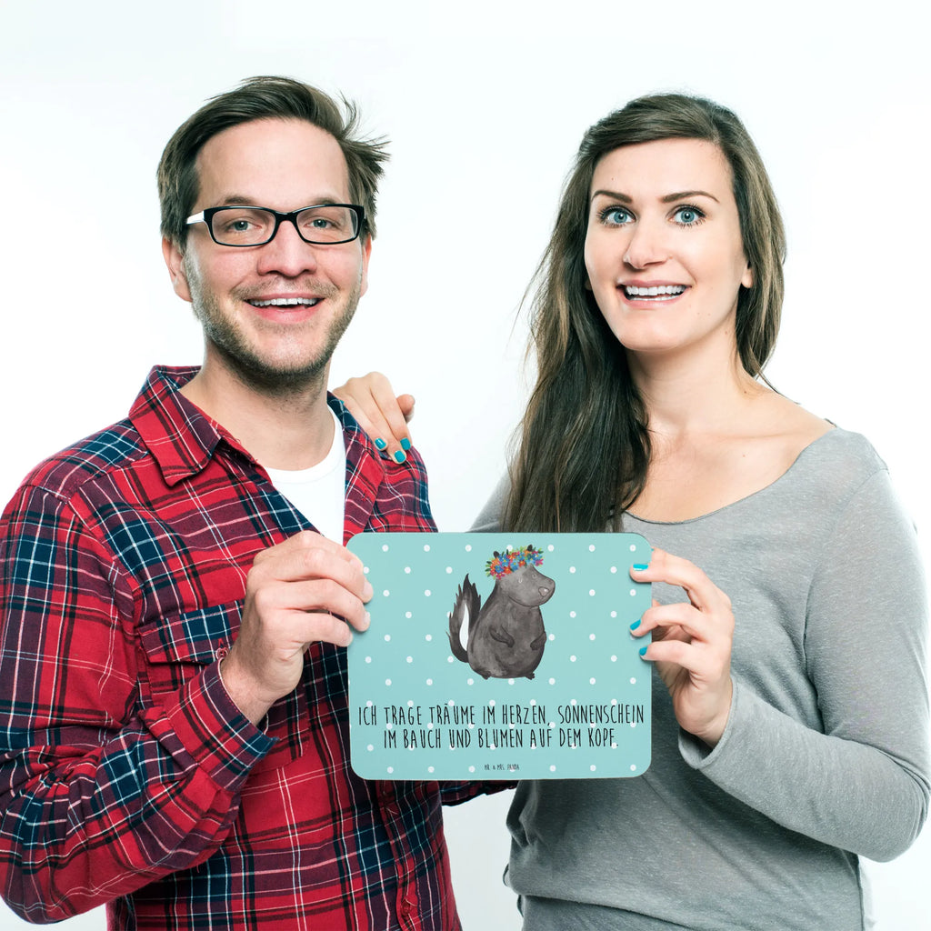 Podkładka pod mysz skunks dziewczynka Einzigartiges Mauspad, Mauspad, Computer zubehör, Mauspad Büro, PC Zubehör, Mousepad, Arbeitszimmer, Büroausstattung, Designer Mauspad, Mausunterlage, Stinktier, Skunk, Stinker, Namaste, Wildtier, Raubtier, Stinki, Yoga