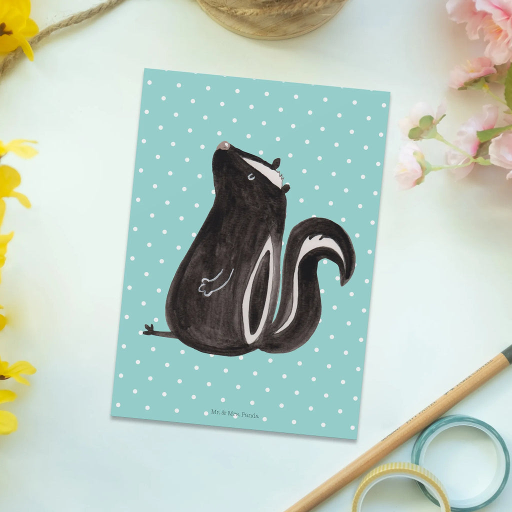 Postcard skunk Sit Karte, Geburtstagskarte, Dankeskarte, Ansichtskarten, Grußkarte, Einladungskarten Geburtstag, Einladung Geburtstag, Ansichtskarte, Einladung, Geschenkkarte, Postkarte, Einladungskarte, Stinktier, Skunk, Stinker, Besserwisser, Wildtier, Stinki, Raubtier, Recht, Spruch, Büro