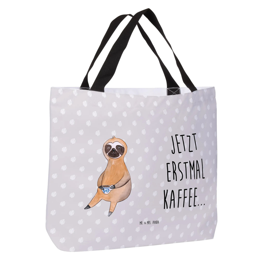 Shopper sloth Coffee XXL Tasche, Tüte, Tragebeutel, Einkaufsbeutel, XL, Stofftasche, Ausflug, Freizeittasche, Schultertasche, Shopper, Schulbeutel, Einkaufstasche, Schultasche, Alltagstasche, Strandtasche, Beutel, Faultier, Faultier Geschenk, Faultier Deko, Genießer, Faultiere, Morgenmuffel, Kaffeetasse, Coffee, Erster Kaffee, faul, Kaffeegetränk, Kaffee, Lieblingstier, Frühaufsteher