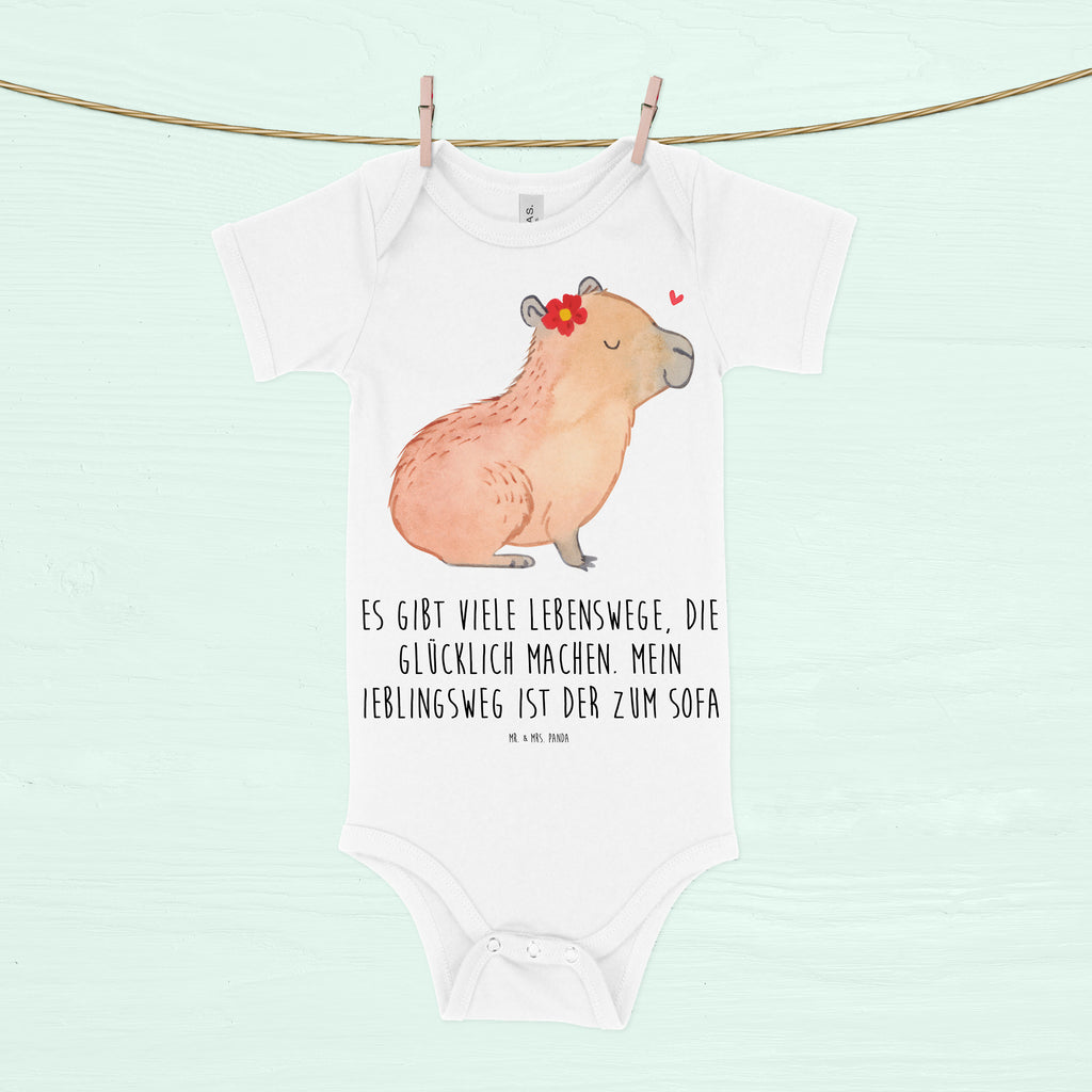 Baby Body Capybara Blume Babykleidung, Babystrampler, Strampler, Wickelbody, Baby Erstausstattung, Baby-Body, Baby-Strampler, Baby-Kleidung, Kurzarm-Strampler, Baby-Overall, Baby-Romper, Tiermotive, Gute Laune, lustige Sprüche, Tiere, Capybara