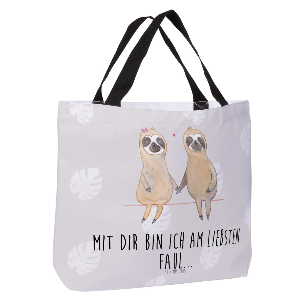 Shopper sloth pair Schultasche, Strandtasche, Shopper, Alltagstasche, Einkaufstasche, Beutel, Freizeittasche, Einkaufsbeutel, Tasche, Schulbeutel, Tragebeutel, Faultier, Faultier Geschenk, Faultier Deko, Pärchen, Langsamkeit, Liebespaar, gemeinsam, verliebt, verlobt, Liebe, faul, Faultiere, Faultierliebe, Faultierpärchen, Lieblingstier, Beziehung, relaxen