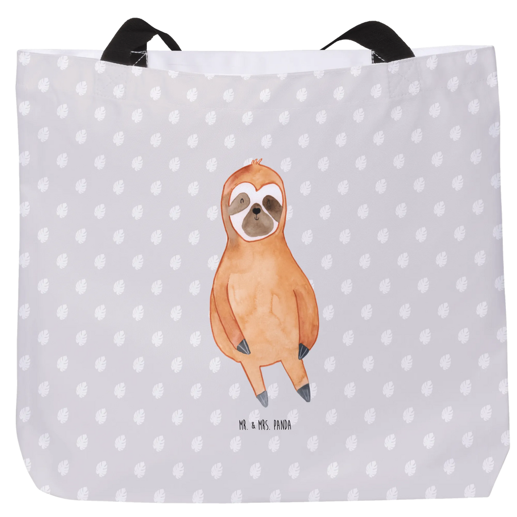 Shopper sloth Satisfied Beutel, Schultertasche, XL, Tüte, Shopper, Ausflug, Freizeittasche, Stofftasche, Einkaufsbeutel, Tragebeutel, Schultasche, Schulbeutel, Strandtasche, Einkaufstasche, XXL Tasche, Alltagstasche, Faultier, Faultier Geschenk, Faultier Deko, Lieblingstier, Frieden, Zufriedenheit, Glück, Faultiere, Ruhe, glücklich, Gelassenheit, Relaxen, Pause, faul, Happy, Zufrieden
