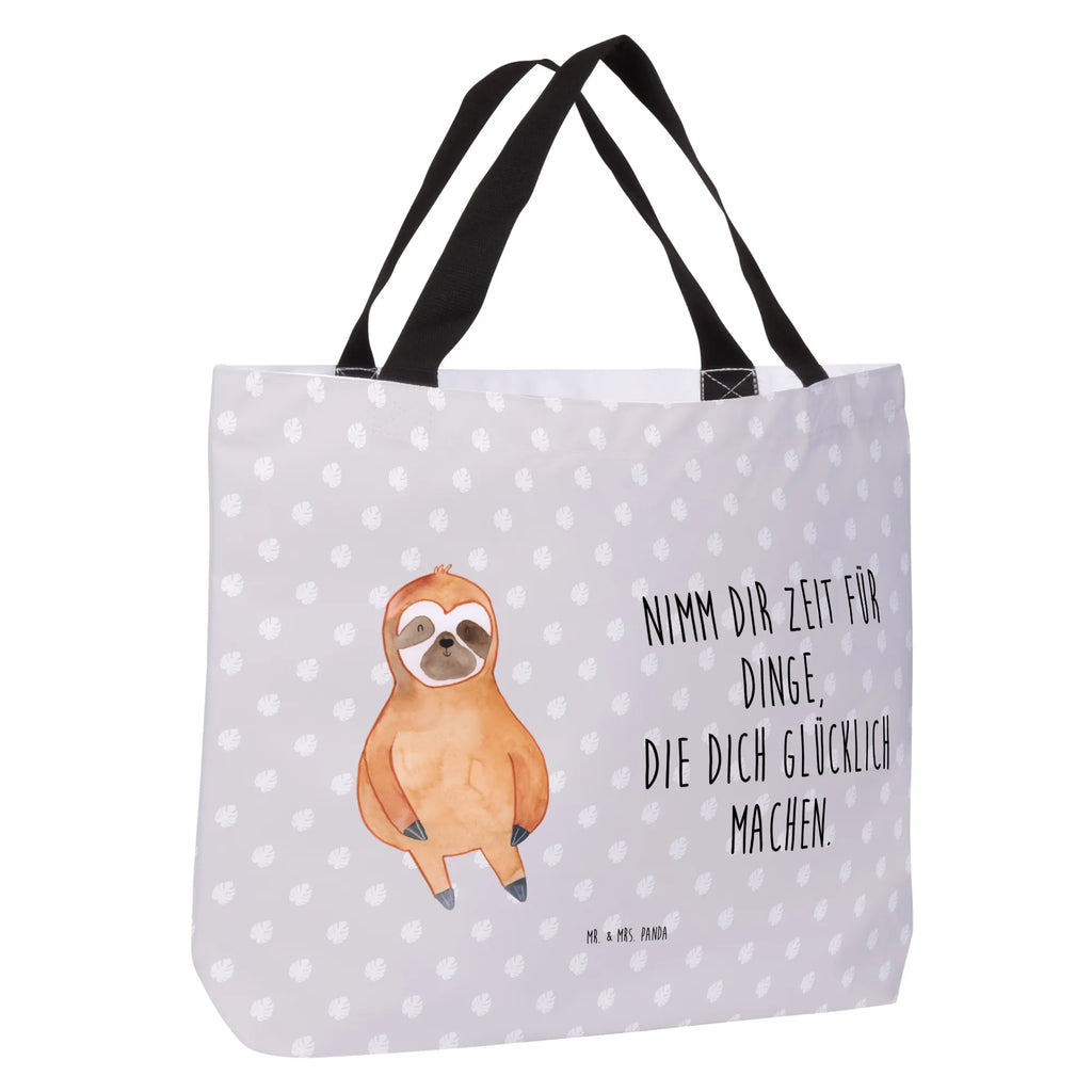 Shopper sloth Satisfied Beutel, Schultertasche, XL, Tüte, Shopper, Ausflug, Freizeittasche, Stofftasche, Einkaufsbeutel, Tragebeutel, Schultasche, Schulbeutel, Strandtasche, Einkaufstasche, XXL Tasche, Alltagstasche, Faultier, Faultier Geschenk, Faultier Deko, Lieblingstier, Frieden, Zufriedenheit, Glück, Faultiere, Ruhe, glücklich, Gelassenheit, Relaxen, Pause, faul, Happy, Zufrieden
