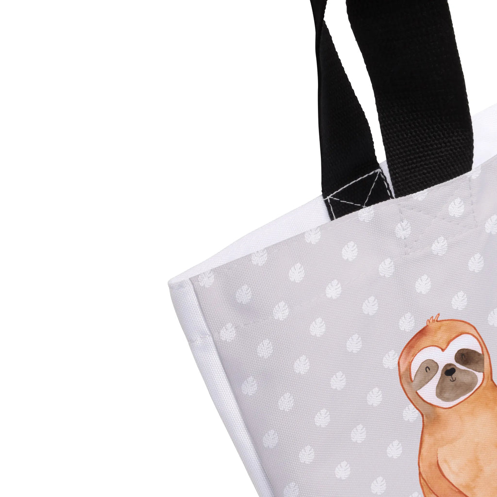 Shopper sloth Satisfied Beutel, Schultertasche, XL, Tüte, Shopper, Ausflug, Freizeittasche, Stofftasche, Einkaufsbeutel, Tragebeutel, Schultasche, Schulbeutel, Strandtasche, Einkaufstasche, XXL Tasche, Alltagstasche, Faultier, Faultier Geschenk, Faultier Deko, Lieblingstier, Frieden, Zufriedenheit, Glück, Faultiere, Ruhe, glücklich, Gelassenheit, Relaxen, Pause, faul, Happy, Zufrieden