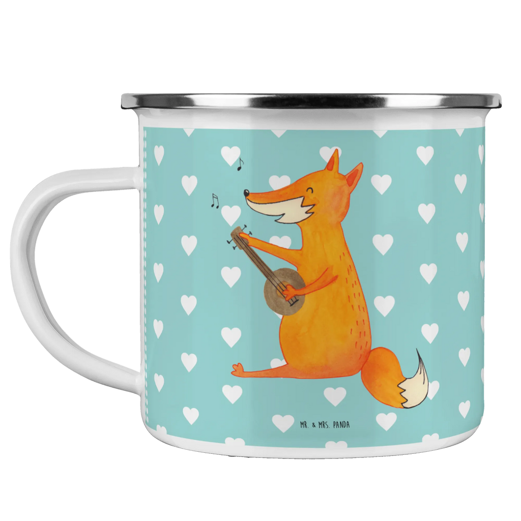 Enamel camping mug Fox guitar tin coffee cup, bushcraft mug, camping mug, lightweight camping mug, adventure mug, enamel camping cup, metal camping mug, enamel mug, camping metal cup, camper mug, backpacking mug, travel mug, campfire mug, enamel drinking mug, metal cup, outdoor cup, stainless steel drinking cup, steel mug for camping, camp coffee mug, hiking mug, fox, foxes, forest wildlife, clever as a fox, animal lover, guitar, music saying, Fox, gift musician, musician, singer