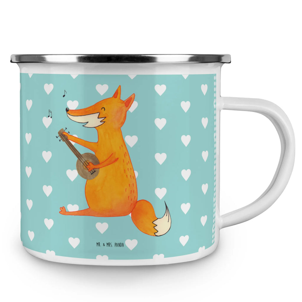 Enamel camping mug Fox guitar tin coffee cup, bushcraft mug, camping mug, lightweight camping mug, adventure mug, enamel camping cup, metal camping mug, enamel mug, camping metal cup, camper mug, backpacking mug, travel mug, campfire mug, enamel drinking mug, metal cup, outdoor cup, stainless steel drinking cup, steel mug for camping, camp coffee mug, hiking mug, fox, foxes, forest wildlife, clever as a fox, animal lover, guitar, music saying, Fox, gift musician, musician, singer