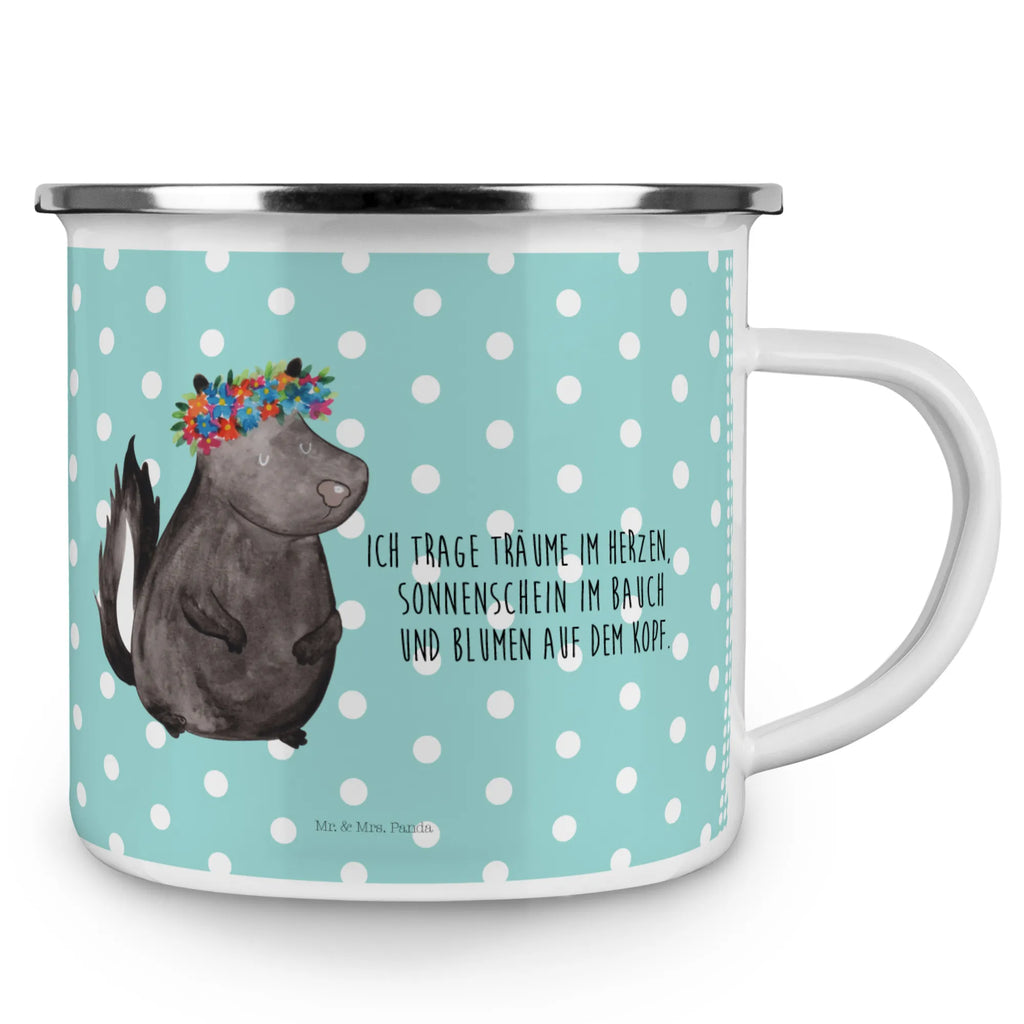 Enamel camping mug skunk Girl metallbecher, wandertasse, Metalltasse, Teebecher, emaillebecher, Becher, Emailletasse, Tasse, Campingbecher, Blechtasse, Pott, Tasse Emaille, wanderbecher, Reisebecher, blechbecher, Emaille Tasse, reisetasse, Emaille Becher, Kaffeebecher, Campingtasse, Kaffeetasse, Teetasse, becher emaille, Trinkbecher, Stinktier, Skunk, Wildtier, Yoga, Raubtier, Stinker, Namaste, Stinki