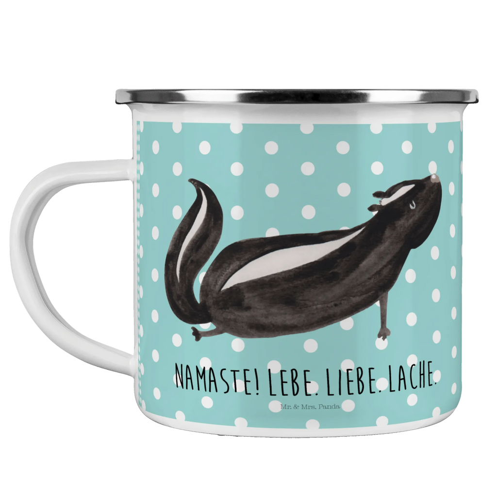 Enamel camping mug skunk yoga Emailletasse, Emaille Becher, wanderbecher, Campingtasse, blechbecher, becher emaille, Kaffeebecher, Emaille Tasse, Teetasse, Tasse Emaille, Becher, Kaffeetasse, Campingbecher, Pott, metallbecher, Blechtasse, Metalltasse, wandertasse, reisetasse, Tasse, Trinkbecher, emaillebecher, Teebecher, Reisebecher, Stinktier, Skunk, Lebe, Liebe, Stinker, Yoga, Wildtier, Stinki, Namaste, Raubtier, Lache