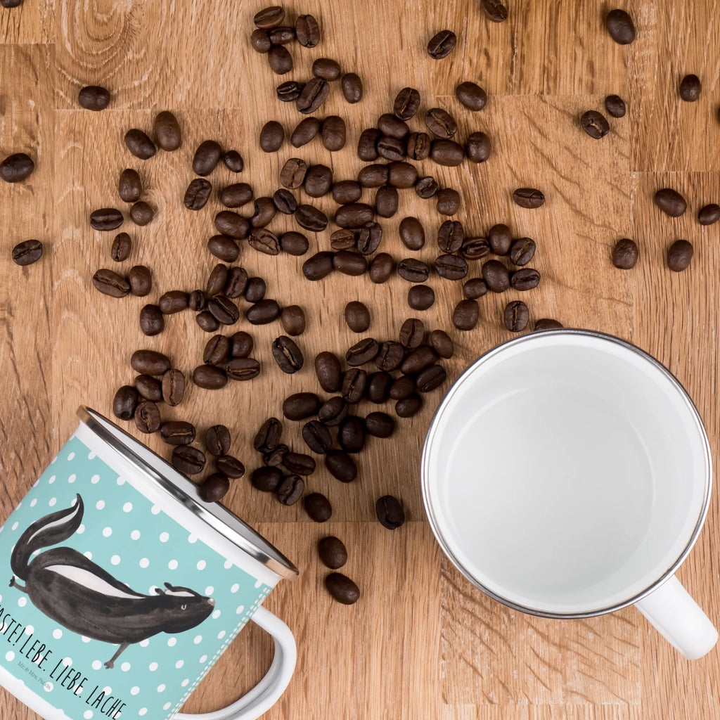 Enamel camping mug skunk yoga Emailletasse, Emaille Becher, wanderbecher, Campingtasse, blechbecher, becher emaille, Kaffeebecher, Emaille Tasse, Teetasse, Tasse Emaille, Becher, Kaffeetasse, Campingbecher, Pott, metallbecher, Blechtasse, Metalltasse, wandertasse, reisetasse, Tasse, Trinkbecher, emaillebecher, Teebecher, Reisebecher, Stinktier, Skunk, Lebe, Liebe, Stinker, Yoga, Wildtier, Stinki, Namaste, Raubtier, Lache