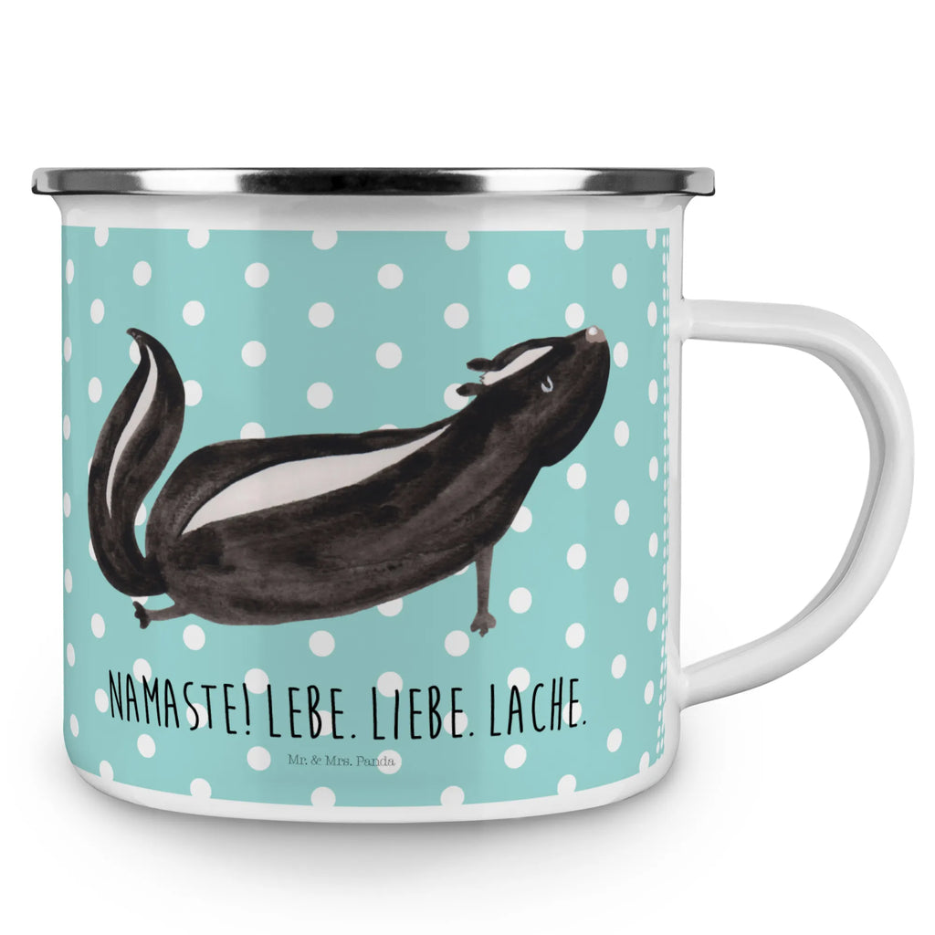 Enamel camping mug skunk yoga Emailletasse, Emaille Becher, wanderbecher, Campingtasse, blechbecher, becher emaille, Kaffeebecher, Emaille Tasse, Teetasse, Tasse Emaille, Becher, Kaffeetasse, Campingbecher, Pott, metallbecher, Blechtasse, Metalltasse, wandertasse, reisetasse, Tasse, Trinkbecher, emaillebecher, Teebecher, Reisebecher, Stinktier, Skunk, Lebe, Liebe, Stinker, Yoga, Wildtier, Stinki, Namaste, Raubtier, Lache
