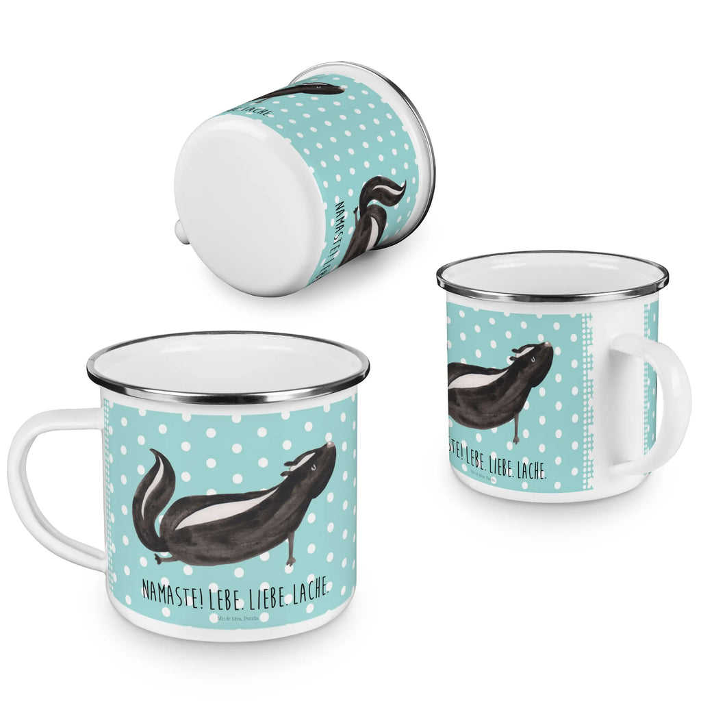 Enamel camping mug skunk yoga Emailletasse, Emaille Becher, wanderbecher, Campingtasse, blechbecher, becher emaille, Kaffeebecher, Emaille Tasse, Teetasse, Tasse Emaille, Becher, Kaffeetasse, Campingbecher, Pott, metallbecher, Blechtasse, Metalltasse, wandertasse, reisetasse, Tasse, Trinkbecher, emaillebecher, Teebecher, Reisebecher, Stinktier, Skunk, Lebe, Liebe, Stinker, Yoga, Wildtier, Stinki, Namaste, Raubtier, Lache