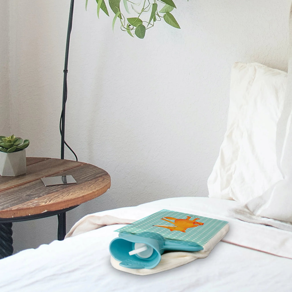 Wärmflasche Fuchs Laterne Kleine Wärmflasche, Wärmflaschenbezug, Bettflasche, Wärmflasche mit Bezug, Kinderwärmflasche, Wärmekissen, Körnerkissen, Wärmflasche, Fuchs, Cäsar Otto Hugo Flaischlen, Laternenumzug, Laterne, Liebeskummer Spruch, Füchse, Aufmuntern, Spruch trösten, Sankt Martin