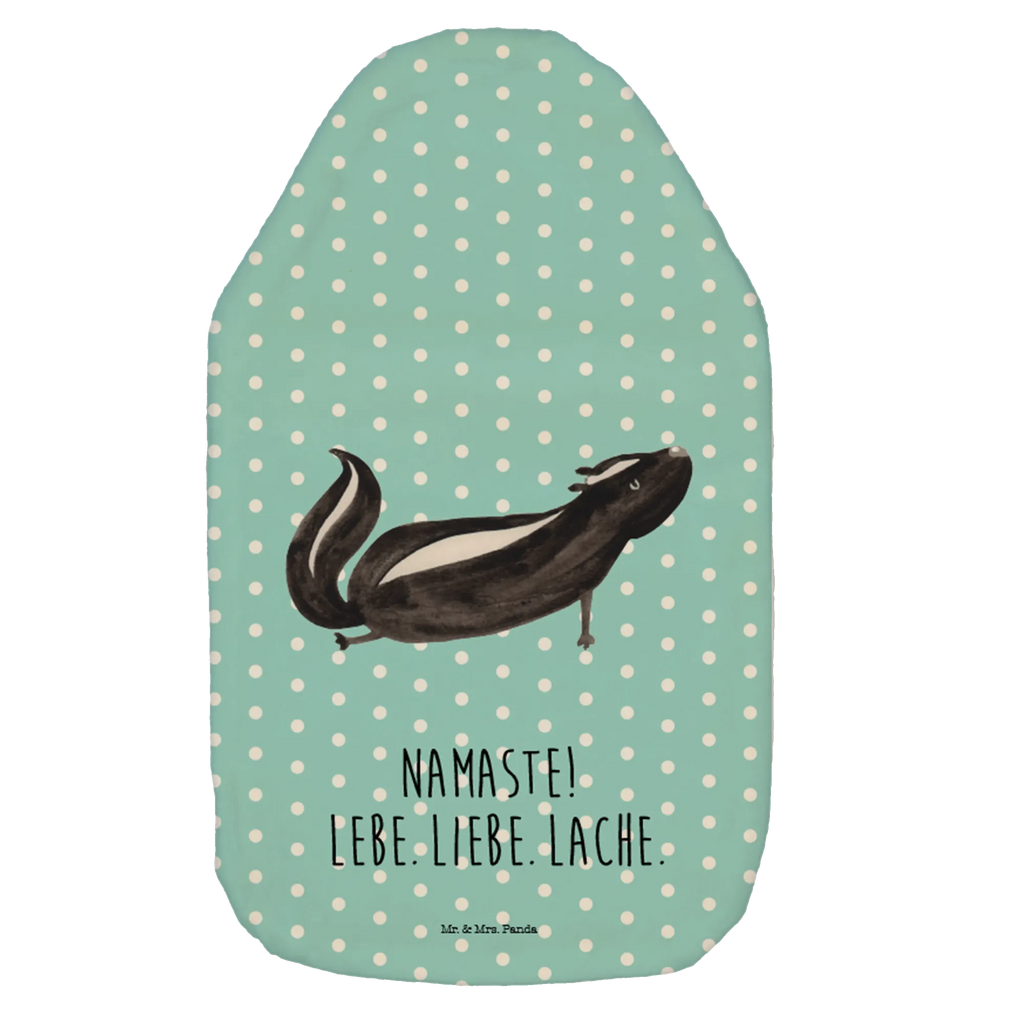 Wärmflasche Stinktier Yoga Wärmekissen, Kleine Wärmflasche, Kinderwärmflasche, Wärmflaschenbezug, Wärmflasche, Körnerkissen, Wärmflasche mit Bezug, Bettflasche, Stinktier, Skunk, Namaste, Liebe, Lache, Wildtier, Stinki, Raubtier, Stinker, Yoga, Lebe