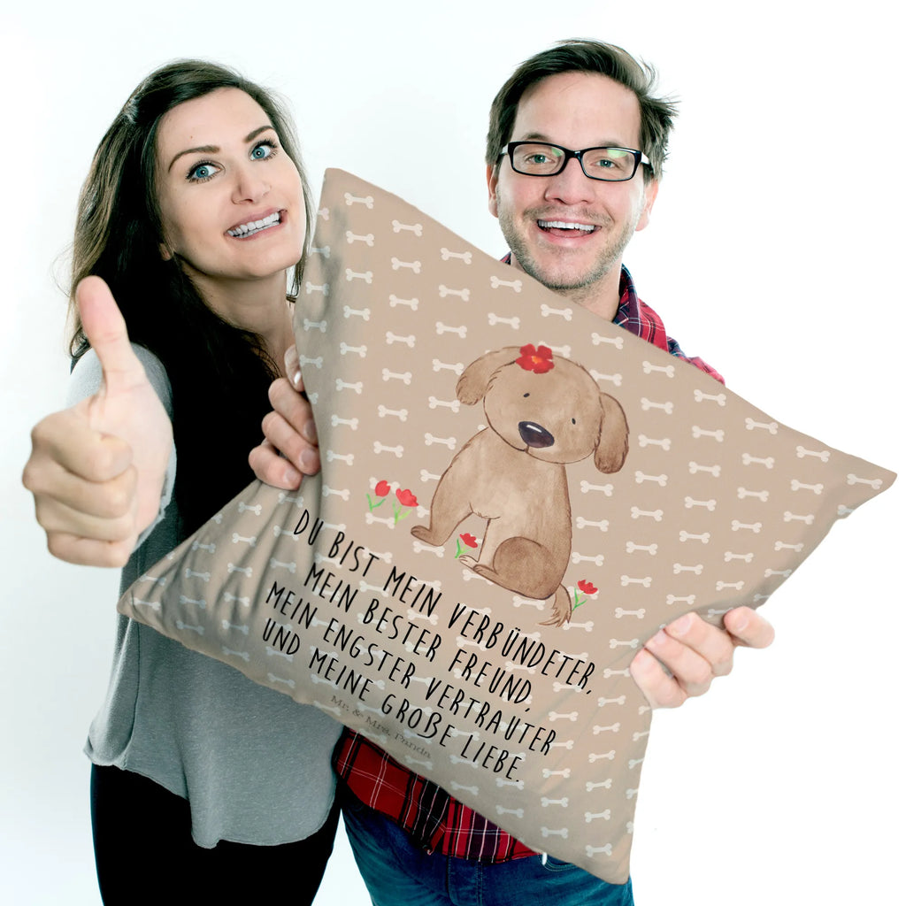 40x40 poduszka pies Dama Pies, motyw psa, zwierzę domowe, rasa psa, miłośnik zwierząt, właściciel psa, powiedzenia