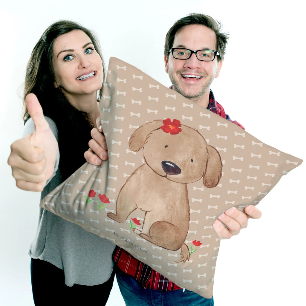 40x40 poduszka pies Dama Pies, motyw psa, zwierzę domowe, rasa psa, miłośnik zwierząt, właściciel psa, powiedzenia