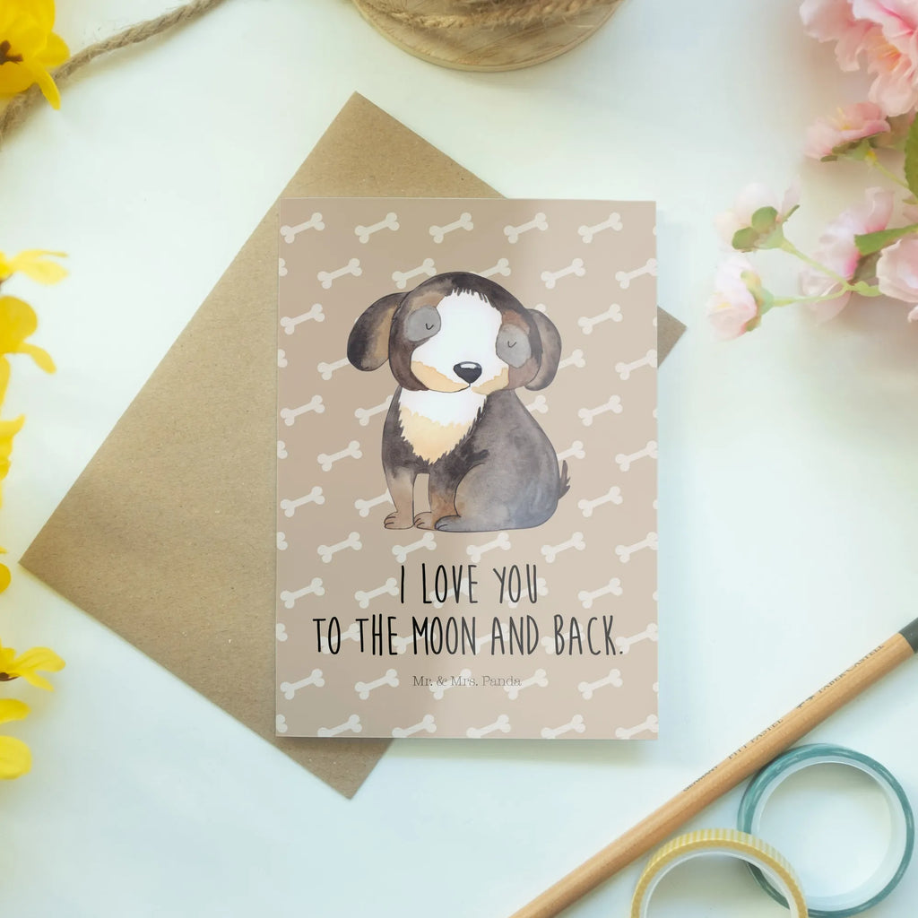 Greetings card Dog Relax Glückwunschkarte, Klappkarte, Ansichtskarten, Geburtstagskarte, Einladungskarte, Hochzeitskarte, Grußkarte, Karte, Hund, Hundemotiv, Haustier, Hunderasse, Tierliebhaber, Hundebesitzer, Sprüche, Liebe, schwarzer Hund, Hundeliebe, Hundeglück