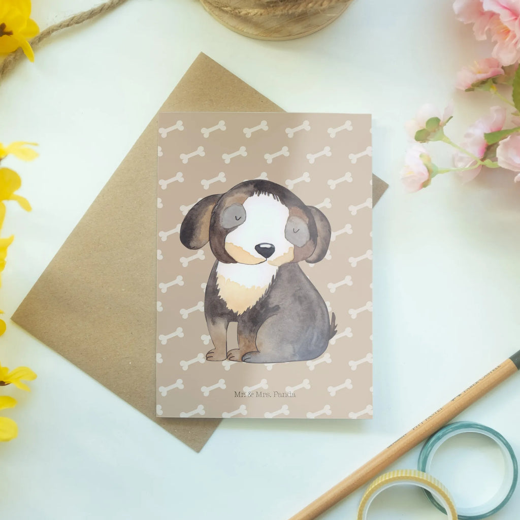 Greetings card Dog Relax Glückwunschkarte, Klappkarte, Ansichtskarten, Geburtstagskarte, Einladungskarte, Hochzeitskarte, Grußkarte, Karte, Hund, Hundemotiv, Haustier, Hunderasse, Tierliebhaber, Hundebesitzer, Sprüche, Liebe, schwarzer Hund, Hundeliebe, Hundeglück