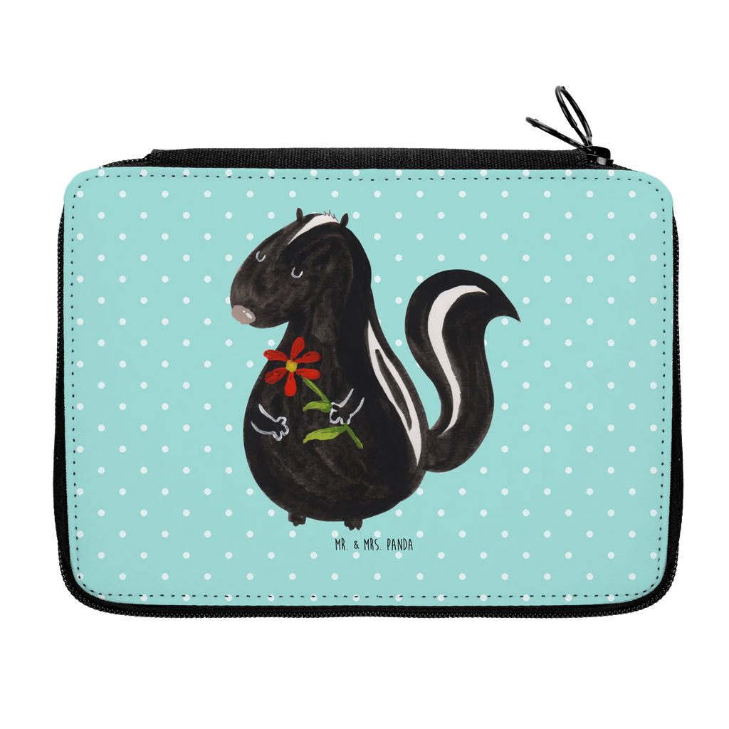 Piórnik skunks kwiat Stifte Etui, Einschulung, Bestückte Federmappe, Kind, Schüler, Büro Stifte Etui, Federmäppchen bedruckt, Motiv, Stiftetasche, Kinder Federmappe, Federmappe, Federmappe Einschulung, Schule, Grundschule, Schülerin, Federmäppchen, Geschenk, Stifterolle, Stinktier, Skunk, Dreams, Tagträumer, Raubtier, verträumt, Stinker, Träume, Wildtier, Stinki