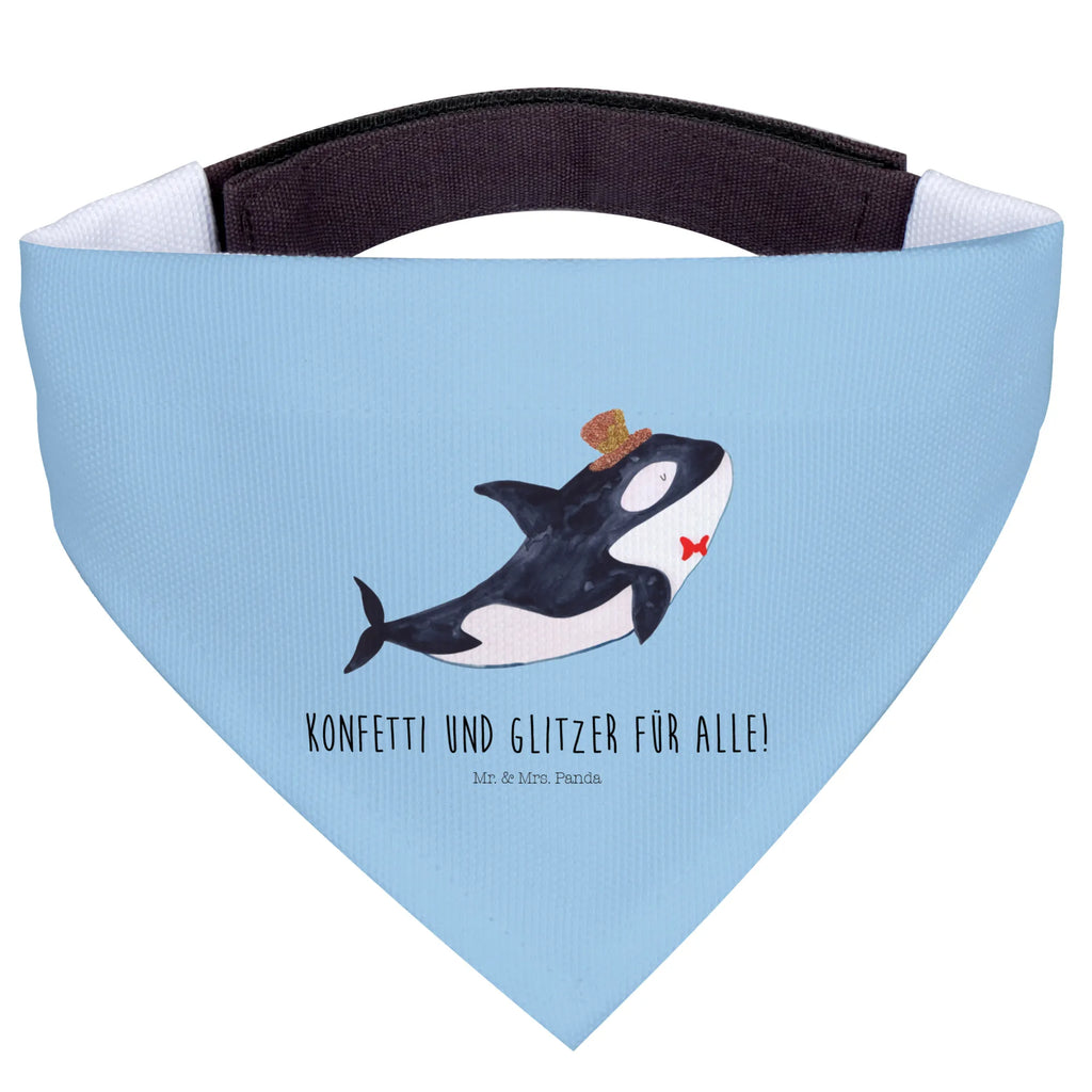 Chusta na szyję dla psa L Orka cylinder Mittelgroße Hunde, Tuch, Hunde, Halstuch, Mittel, Hundehalstuch, Meer, Meerestiere, Urlaub, Narwal, Fete, Geburtstag, Glitzer, Konfetti, Glückwunsch, Fest, Feier, Orca, Glitter