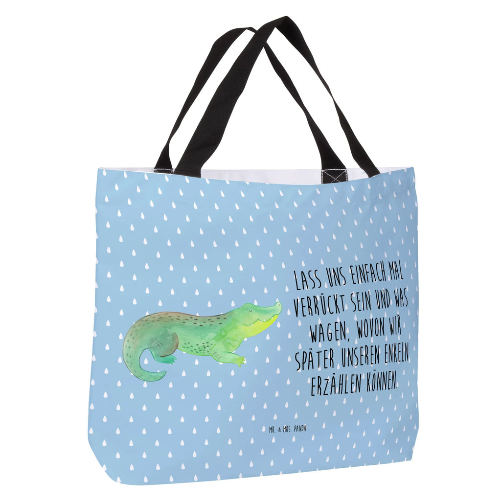Shopper Crocodile Beutel, Einkaufsbeutel, XXL Tasche, Alltagstasche, Tüte, Einkaufstasche, Tragebeutel, Stofftasche, Schulbeutel, Ausflug, Freizeittasche, Shopper, XL, Schultasche, Strandtasche, Schultertasche, Urlaub, Meer, Meerestiere, Lieblingsmensch, Freundin, Abenteuerlust, Verrückt sein, Krokodil, Beste Freundin, Spontan sein, Reiselust, Krokodile