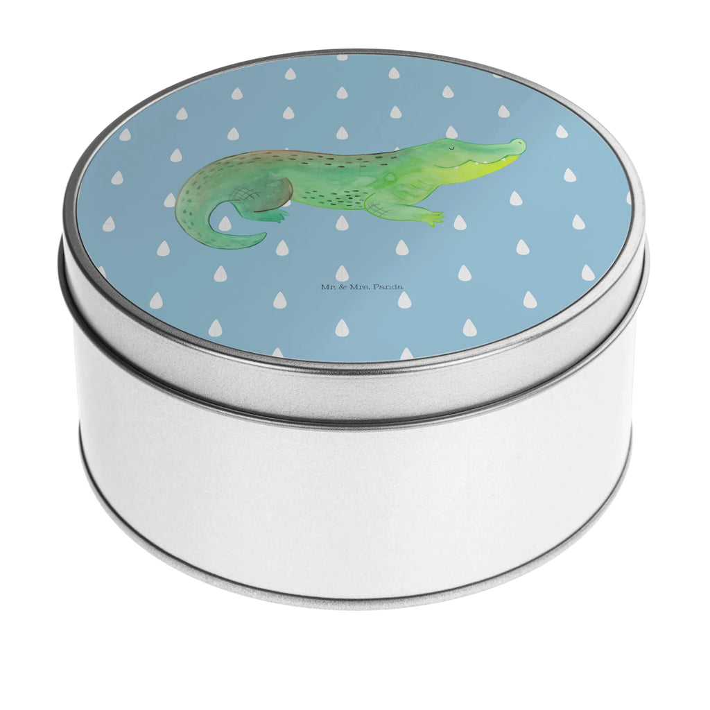 Round tin Crocodile storage tin, gift box, tin can, cookie tin, storage, tin, Seafood, aquatic animals, ocean, sea, fish, shells, corals, reef, whale, narwhal, sea urchin, lobster, platypus, turtle, manatee, crocodile, orca, shrimp, gifts for seafood lovers, water world, underwater animals, underwater world, vacation, deep sea, seafood fans, gift ideas, seafood decoration, seafood posters, adventurousness, favorite person, girlfriend, best friend, crocodiles, to be crazy, wanderlust, to be spontaneous