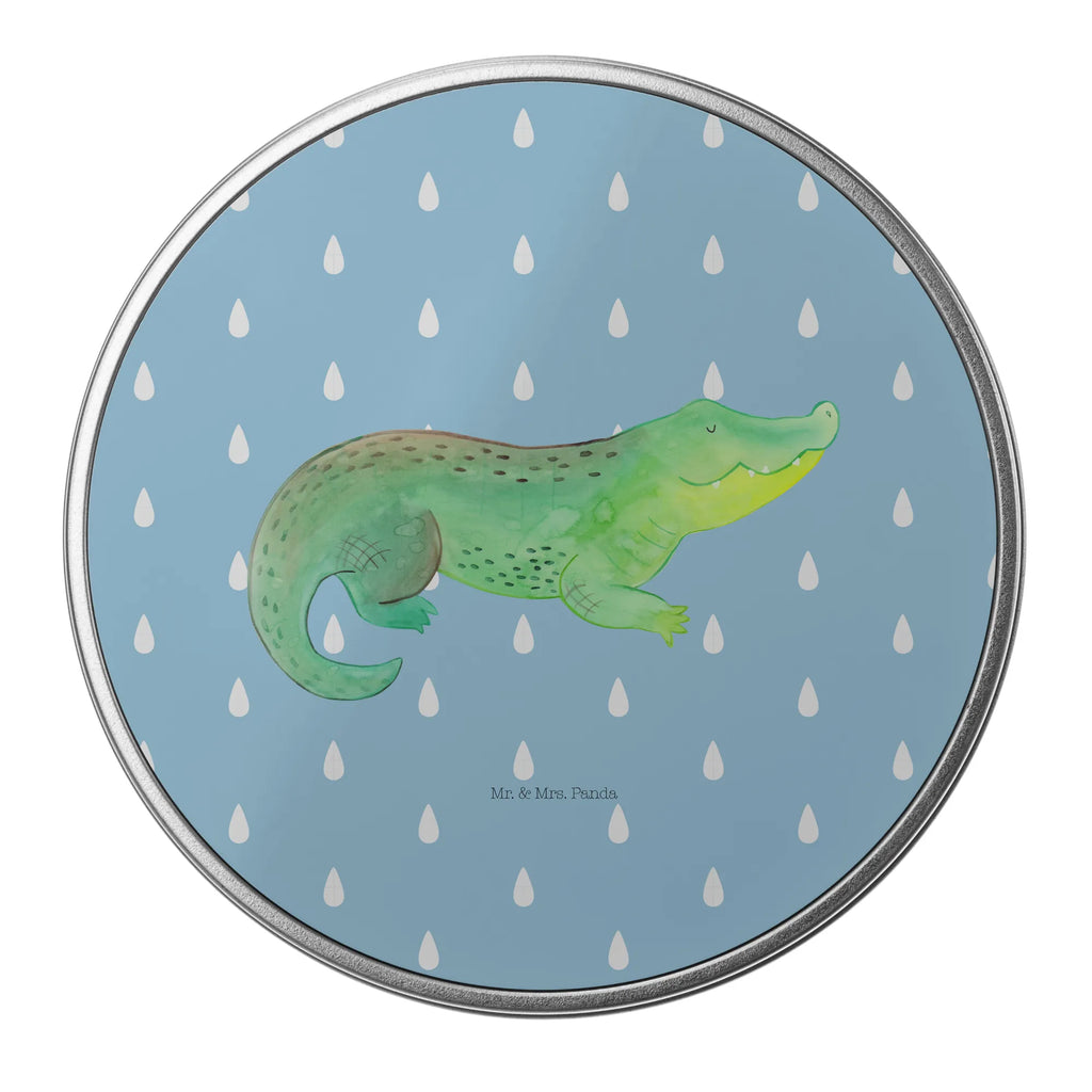 Round tin Crocodile storage tin, gift box, tin can, cookie tin, storage, tin, Seafood, aquatic animals, ocean, sea, fish, shells, corals, reef, whale, narwhal, sea urchin, lobster, platypus, turtle, manatee, crocodile, orca, shrimp, gifts for seafood lovers, water world, underwater animals, underwater world, vacation, deep sea, seafood fans, gift ideas, seafood decoration, seafood posters, adventurousness, favorite person, girlfriend, best friend, crocodiles, to be crazy, wanderlust, to be spontaneous