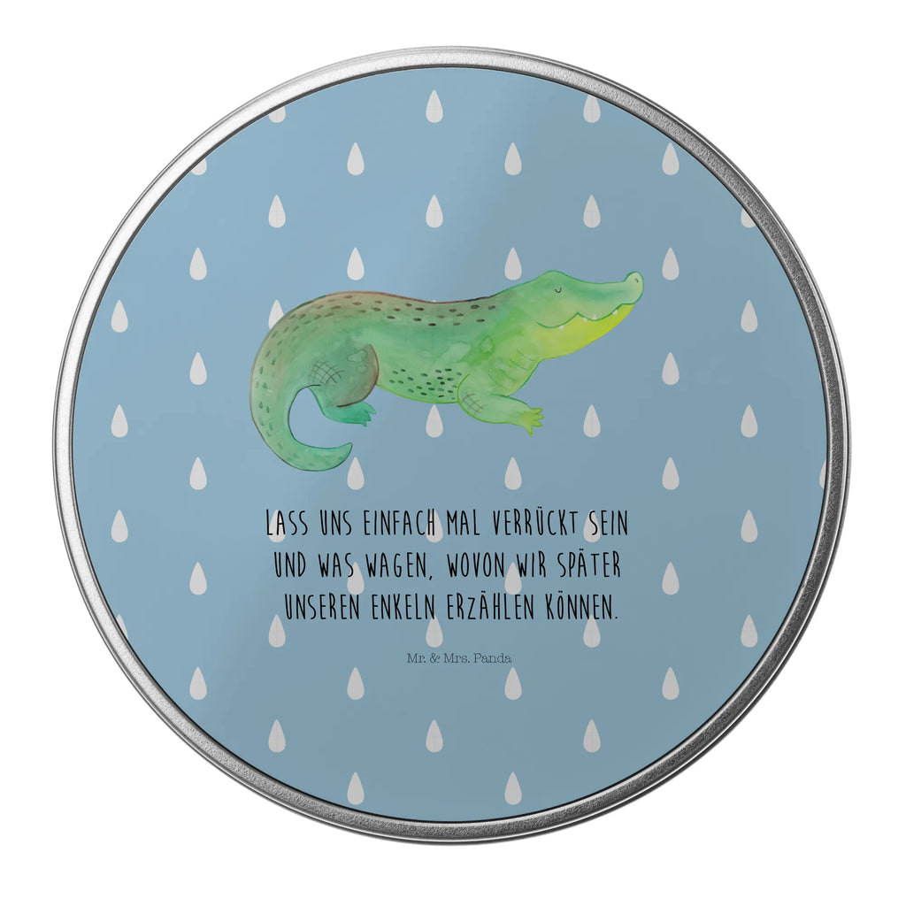 Round tin Crocodile storage tin, gift box, tin can, cookie tin, storage, tin, Seafood, aquatic animals, ocean, sea, fish, shells, corals, reef, whale, narwhal, sea urchin, lobster, platypus, turtle, manatee, crocodile, orca, shrimp, gifts for seafood lovers, water world, underwater animals, underwater world, vacation, deep sea, seafood fans, gift ideas, seafood decoration, seafood posters, adventurousness, favorite person, girlfriend, best friend, crocodiles, to be crazy, wanderlust, to be spontaneous