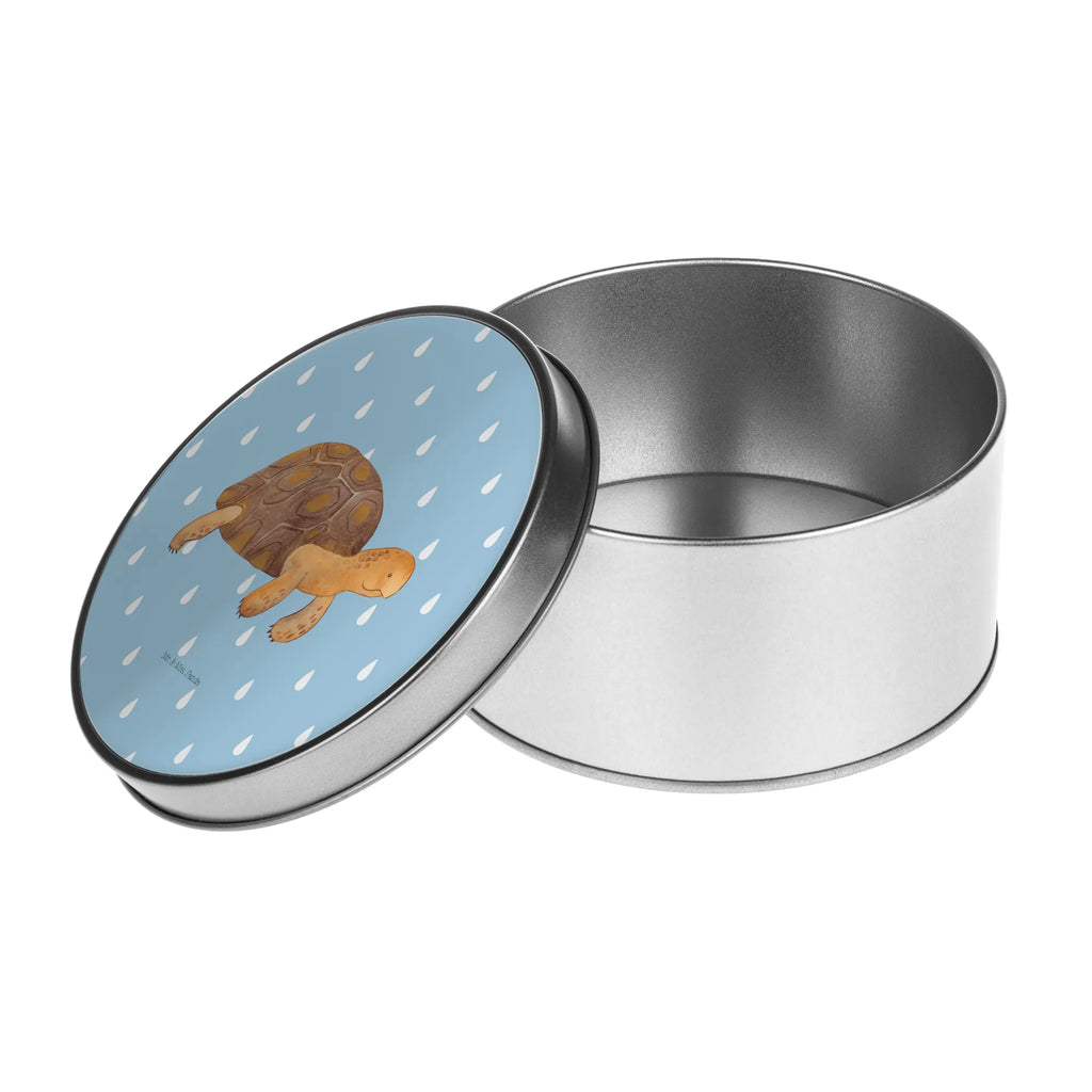 okrągła puszka z blachy Żółw maszerować Zwierzeta morskie, Morze, Wakacje