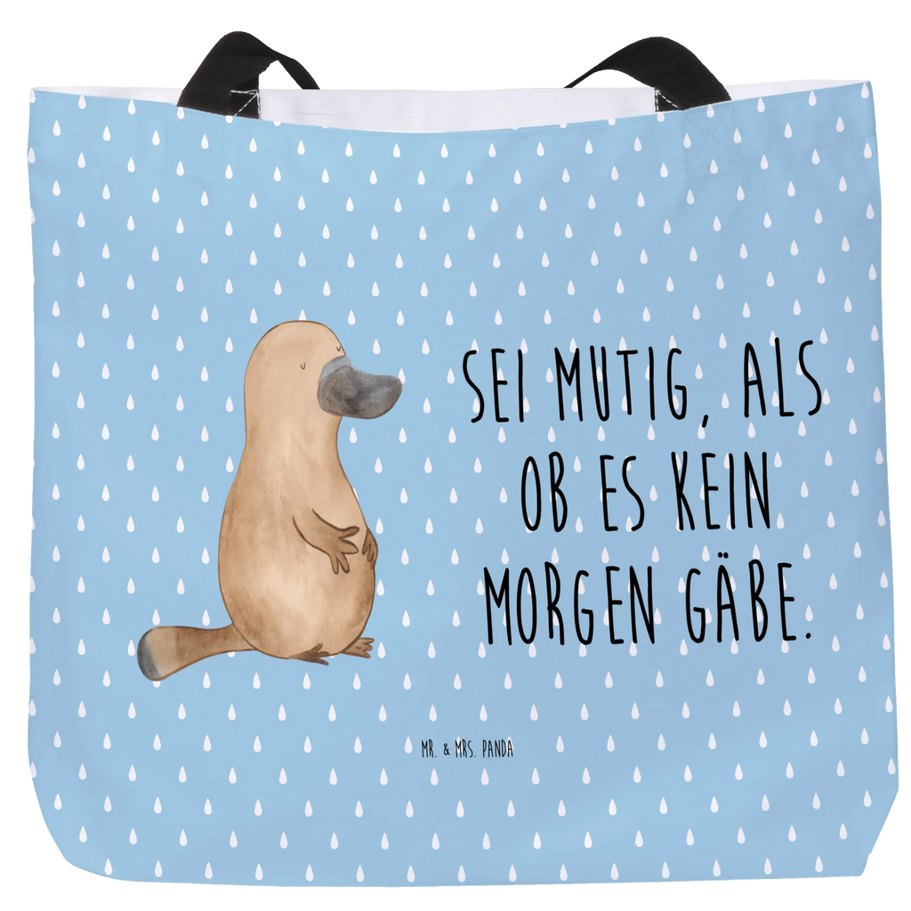 Shopper platypus courage XXL Tasche, Tragebeutel, Alltagstasche, Strandtasche, Shopper, Stofftasche, Schulbeutel, Schultasche, Beutel, Freizeittasche, XL, Einkaufsbeutel, Schultertasche, Tüte, Ausflug, Einkaufstasche, Urlaub, Meer, Meerestiere, Büro, Neuanfang, Schnabeltier, Mut, Motivation, Weltreise, Training, Raodtrip, Schnabeltiere, mutig, Arbeit, Lebensweisheit, Neustart