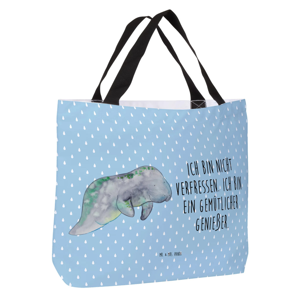 Shopper manatee Relax Einkaufsbeutel, Freizeittasche, Shopper, Einkaufstasche, Schulbeutel, Schultasche, Alltagstasche, Strandtasche, Tragebeutel, Beutel, Tasche, Meerestiere, Meer, Urlaub, Zucker, Essen, Abnehmen, Süßigkeiten, Diät, Diätwahn, Seekuh, Seekühe