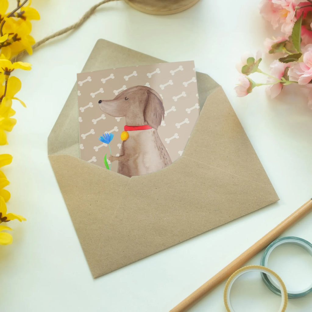 Kartka okolicznościowa pies kwiat Pies, motyw psa, zwierzę domowe, rasa psa, miłośnik zwierząt, właściciel psa, powiedzenia