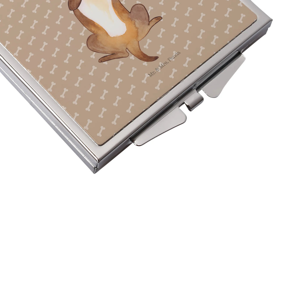 Handbag mirror Dog Stroke silver, make-up mirror, square, handbag, make up, mirror, dog, mutt, hound, woof, dog mama, dog breed, love dogs, love for dogs, dog decorative items, bag with dog print, funny gifts for dog owners, what do you give a dog lover, Christmas gifts for dogs, gifts for dogs, dog sayings, dog puppy, dog love, belly rub, Dog