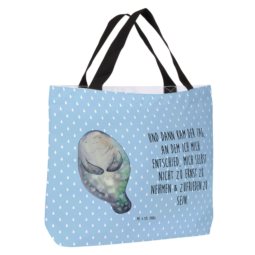 Shopper manatee happy Schultertasche, XXL Tasche, Tüte, Ausflug, Tragebeutel, Freizeittasche, Einkaufsbeutel, XL, Stofftasche, Schultasche, Shopper, Strandtasche, Alltagstasche, Einkaufstasche, Beutel, Schulbeutel, Urlaub, Meer, Meerestiere, Freundin, Neustart, Seekühe, Achtsamkeit, Liebeskummer, Selbstliebe, Zufrieden, Respekt, Seekuh, Neuanfang