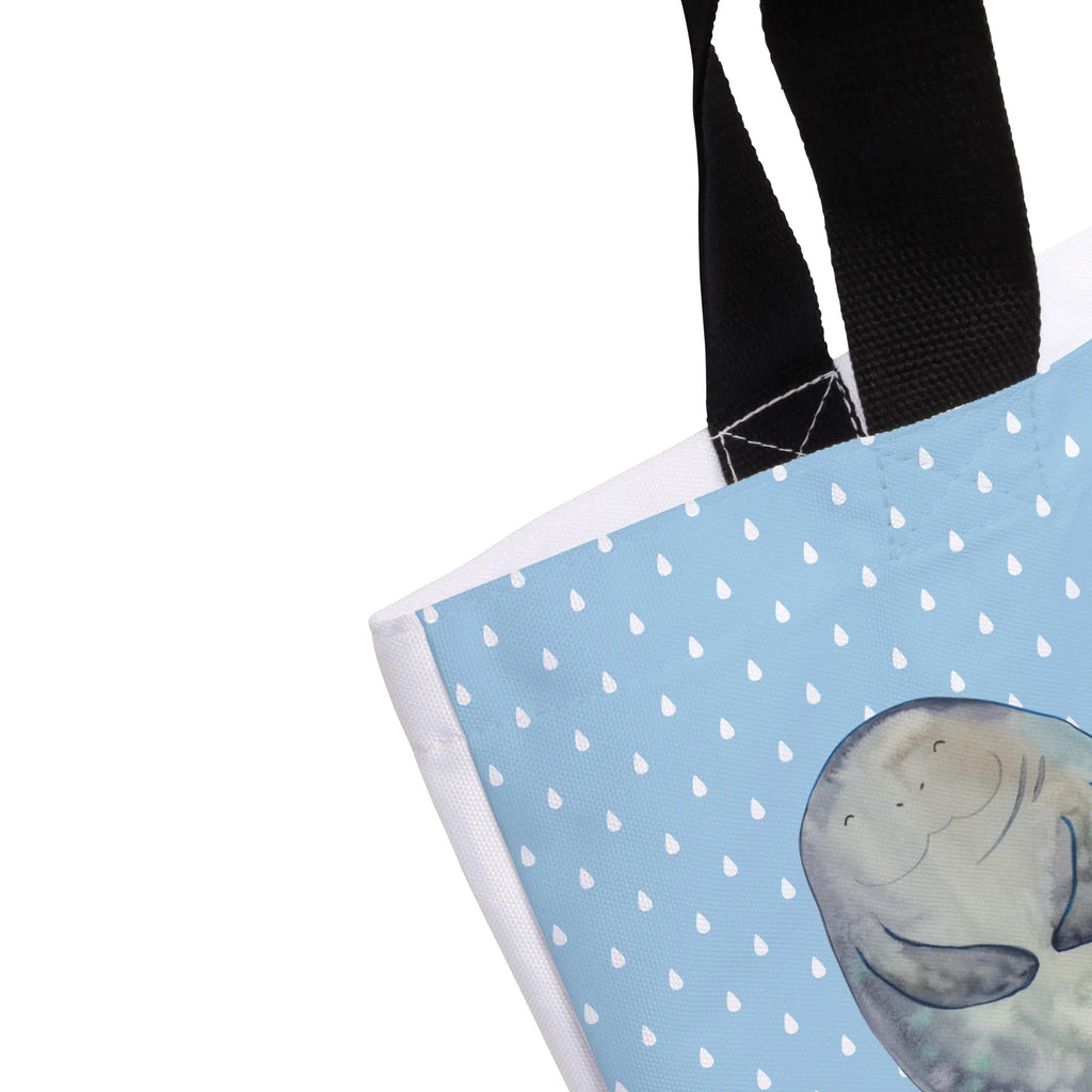 Shopper manatee happy Schultertasche, XXL Tasche, Tüte, Ausflug, Tragebeutel, Freizeittasche, Einkaufsbeutel, XL, Stofftasche, Schultasche, Shopper, Strandtasche, Alltagstasche, Einkaufstasche, Beutel, Schulbeutel, Urlaub, Meer, Meerestiere, Freundin, Neustart, Seekühe, Achtsamkeit, Liebeskummer, Selbstliebe, Zufrieden, Respekt, Seekuh, Neuanfang