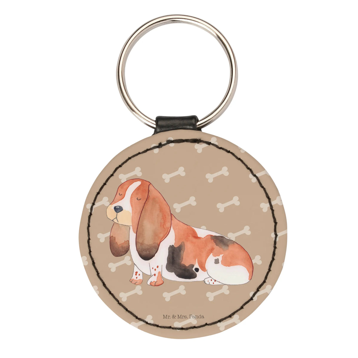 Round key ring Dog Basset Hound bag pendant, pendant, keychain, key ring, lucky charm, dog, mutt, hound, woof, dog mama, dog breed, love dogs, love for dogs, dog decorative items, bag with dog print, funny gifts for dog owners, what do you give a dog lover, Christmas gifts for dogs, gifts for dogs, dog sayings, basset hound, dog love, basset, Dog, childless