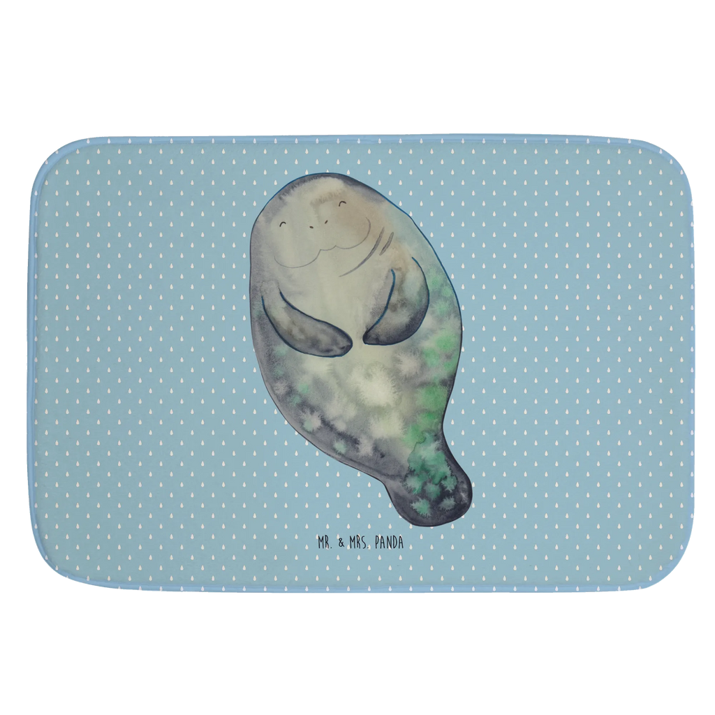 Bath mat manatee happy Shower mat, Bath mat, non-slip, Bath rug, Seafood, aquatic animals, ocean, sea, fish, shells, corals, reef, whale, narwhal, sea urchin, lobster, platypus, turtle, manatee, crocodile, orca, shrimp, gifts for seafood lovers, water world, underwater animals, underwater world, vacation, deep sea, seafood fans, gift ideas, seafood decoration, seafood posters, New beginning, Girlfriend, Lovesickness, Manatee, Carefulness, Satisfaction, Self-love, New start, Manatees, Respect