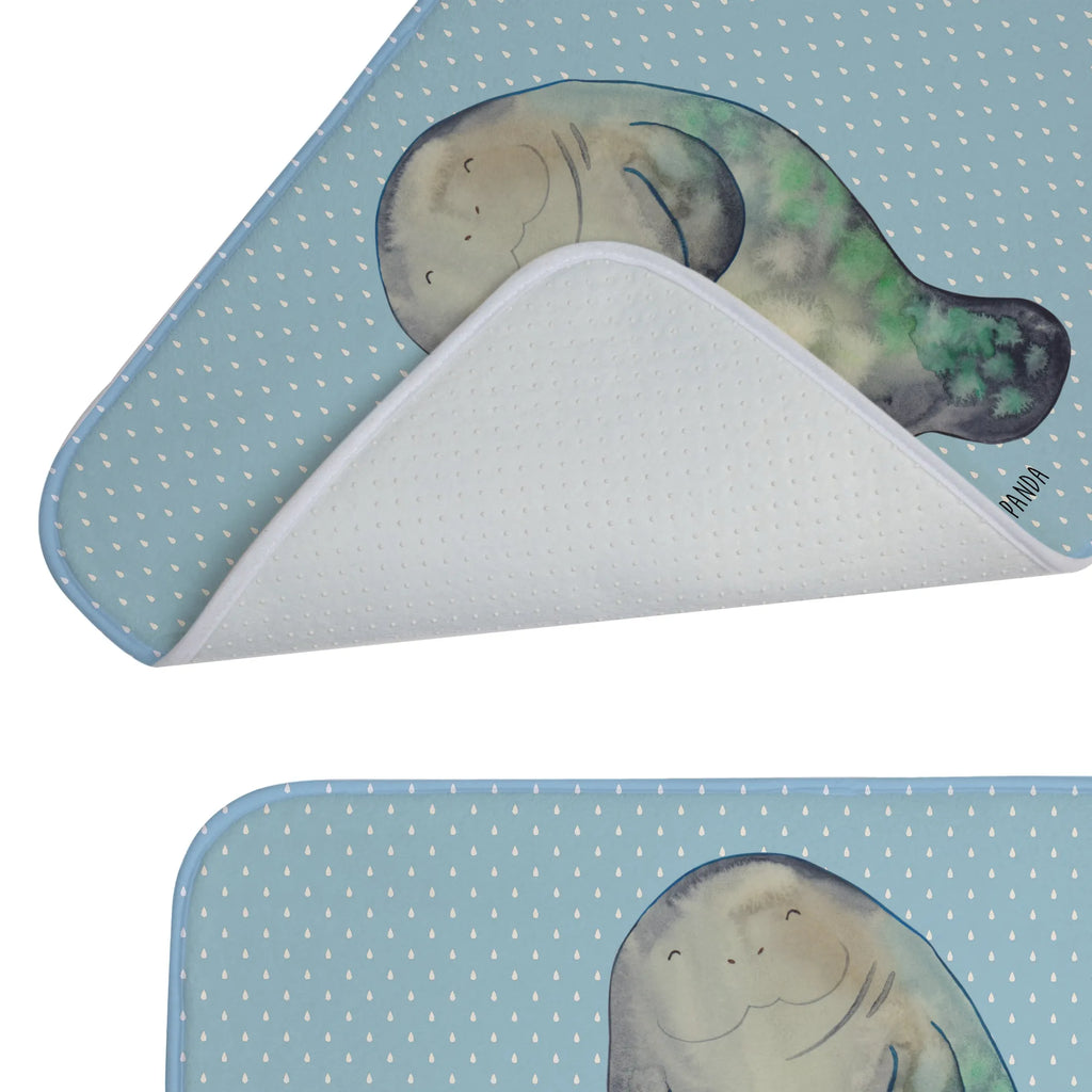 Bath mat manatee happy Shower mat, Bath mat, non-slip, Bath rug, Seafood, aquatic animals, ocean, sea, fish, shells, corals, reef, whale, narwhal, sea urchin, lobster, platypus, turtle, manatee, crocodile, orca, shrimp, gifts for seafood lovers, water world, underwater animals, underwater world, vacation, deep sea, seafood fans, gift ideas, seafood decoration, seafood posters, New beginning, Girlfriend, Lovesickness, Manatee, Carefulness, Satisfaction, Self-love, New start, Manatees, Respect