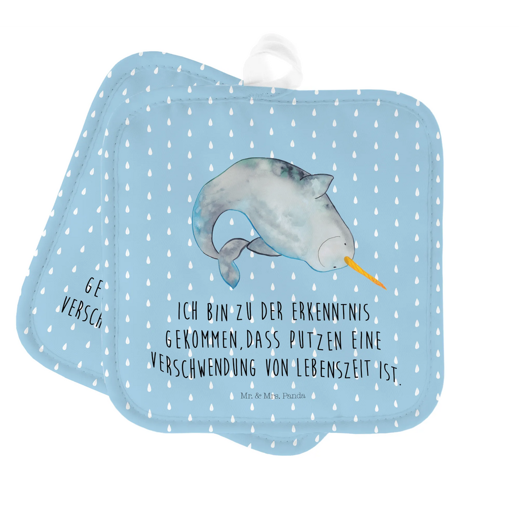 2er Set Topflappen  Narwal Topflappen, Topfhandschuhe, Topflappen 2er Set, Topflappenset, Topflappen Set, Topfuntersetzer, topfhalter, 2er Set Topflappen, Meerestiere, Urlaub, Meer, Narwal, Hausfrau, Putzen, Junggesellin, Kinderzimmer, Aufräumen, Wal