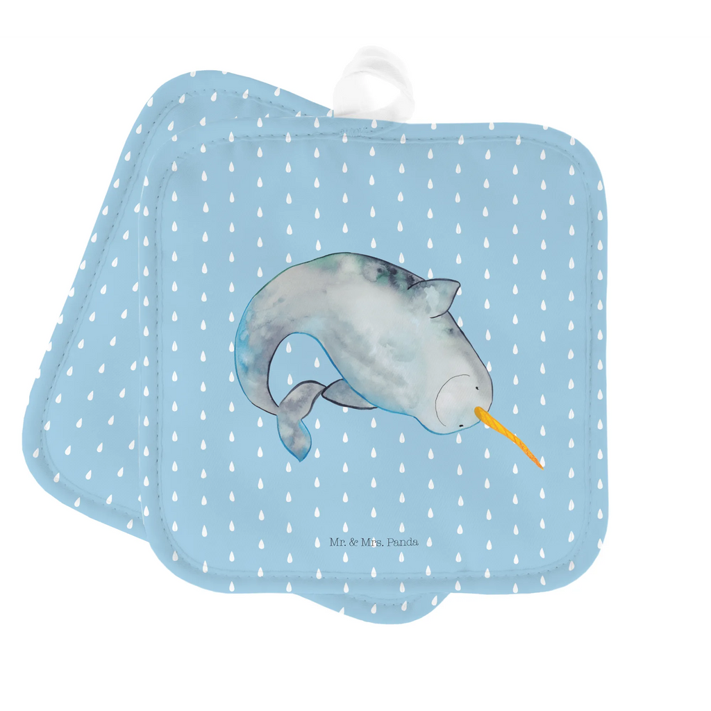 2er Set Topflappen  Narwal Topflappen, Topfhandschuhe, Topflappen 2er Set, Topflappenset, Topflappen Set, Topfuntersetzer, topfhalter, 2er Set Topflappen, Meerestiere, Urlaub, Meer, Narwal, Hausfrau, Putzen, Junggesellin, Kinderzimmer, Aufräumen, Wal