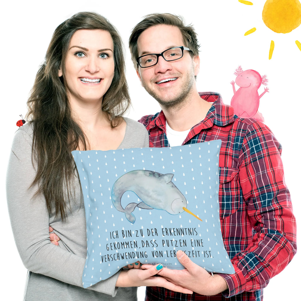 Cushion Narwhal fluffy, pillows, pillow case, sofa, bed, settee, cushion, couch, 40x40, pad, Pillow, bedroom, 40 x 40, soft, Seafood, aquatic animals, ocean, sea, fish, shells, corals, reef, whale, narwhal, sea urchin, lobster, platypus, turtle, manatee, crocodile, orca, shrimp, gifts for seafood lovers, water world, underwater animals, underwater world, vacation, deep sea, seafood fans, gift ideas, seafood decoration, seafood posters, bachelorette, nursery, Narwhal, cleaning up, housewife, cleaning