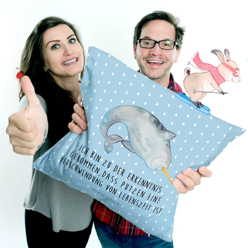 Cushion Narwhal fluffy, pillows, pillow case, sofa, bed, settee, cushion, couch, 40x40, pad, Pillow, bedroom, 40 x 40, soft, Seafood, aquatic animals, ocean, sea, fish, shells, corals, reef, whale, narwhal, sea urchin, lobster, platypus, turtle, manatee, crocodile, orca, shrimp, gifts for seafood lovers, water world, underwater animals, underwater world, vacation, deep sea, seafood fans, gift ideas, seafood decoration, seafood posters, bachelorette, nursery, Narwhal, cleaning up, housewife, cleaning