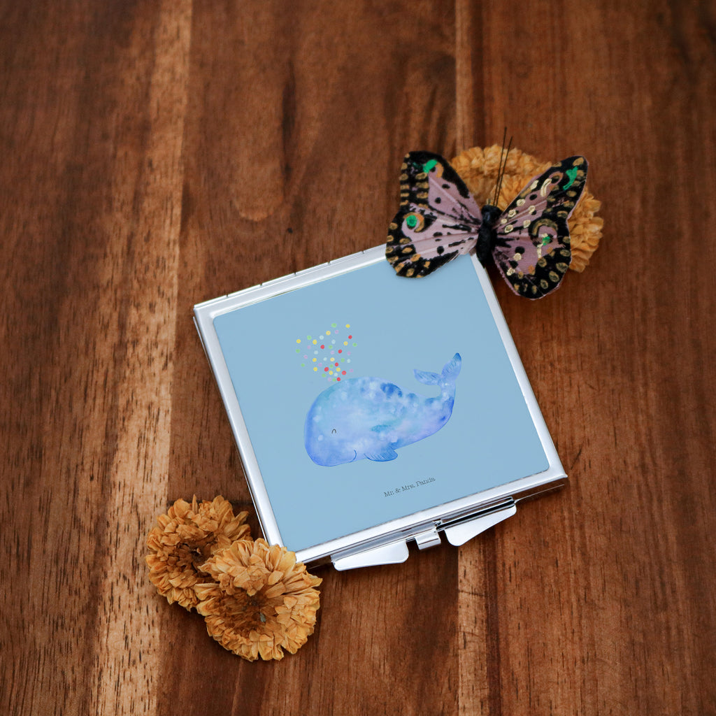 Handbag mirror whale confetti make up, square, handbag, mirror, silver, make-up mirror, Seafood, aquatic animals, ocean, sea, fish, shells, corals, reef, whale, narwhal, sea urchin, lobster, platypus, turtle, manatee, crocodile, orca, shrimp, gifts for seafood lovers, water world, underwater animals, underwater world, vacation, deep sea, seafood fans, gift ideas, seafood decoration, seafood posters, new beginning, confetti, diet, separation, period of life, Whale, birthday, losing weight, motivation, whales, new start