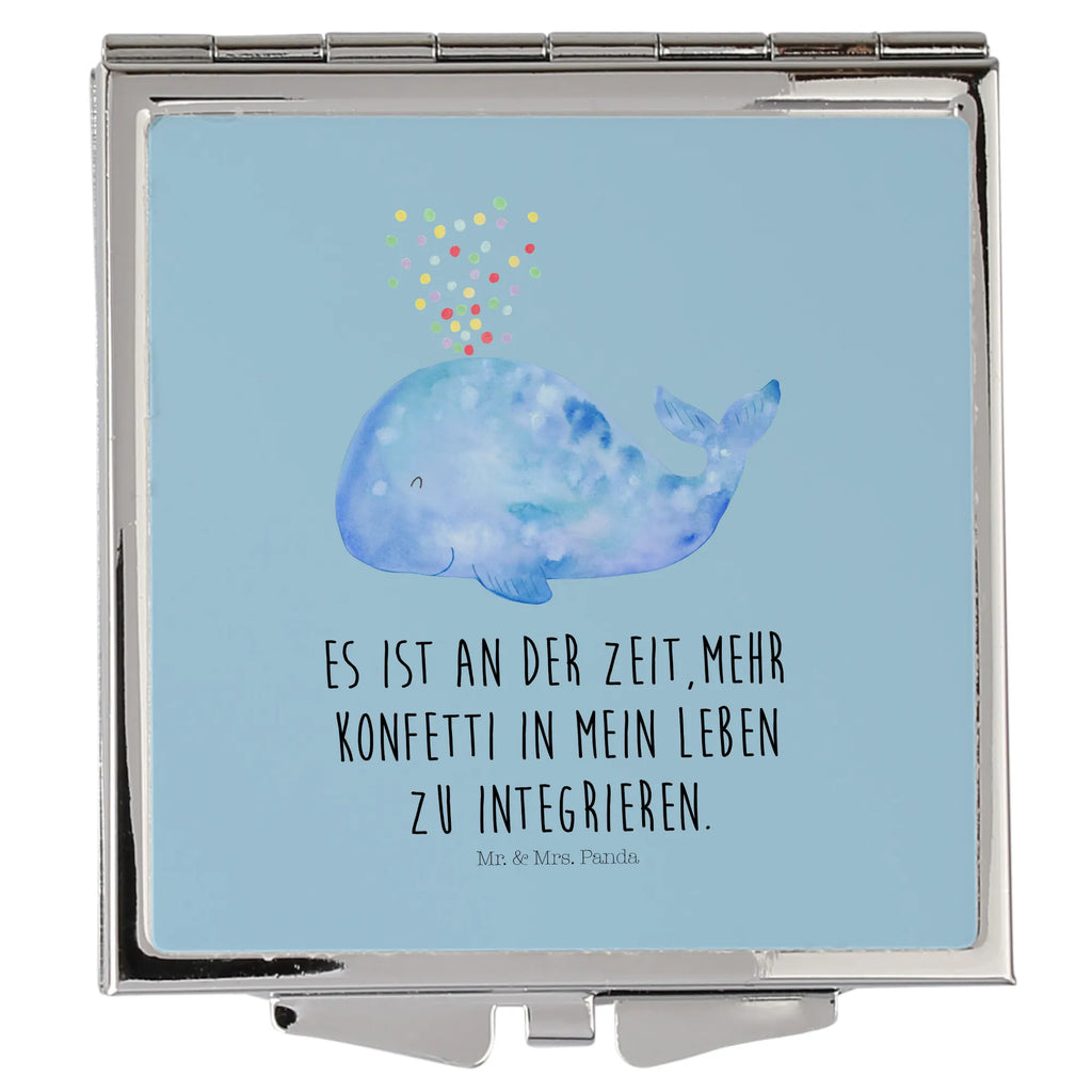 Handbag mirror whale confetti make up, square, handbag, mirror, silver, make-up mirror, Seafood, aquatic animals, ocean, sea, fish, shells, corals, reef, whale, narwhal, sea urchin, lobster, platypus, turtle, manatee, crocodile, orca, shrimp, gifts for seafood lovers, water world, underwater animals, underwater world, vacation, deep sea, seafood fans, gift ideas, seafood decoration, seafood posters, new beginning, confetti, diet, separation, period of life, Whale, birthday, losing weight, motivation, whales, new start