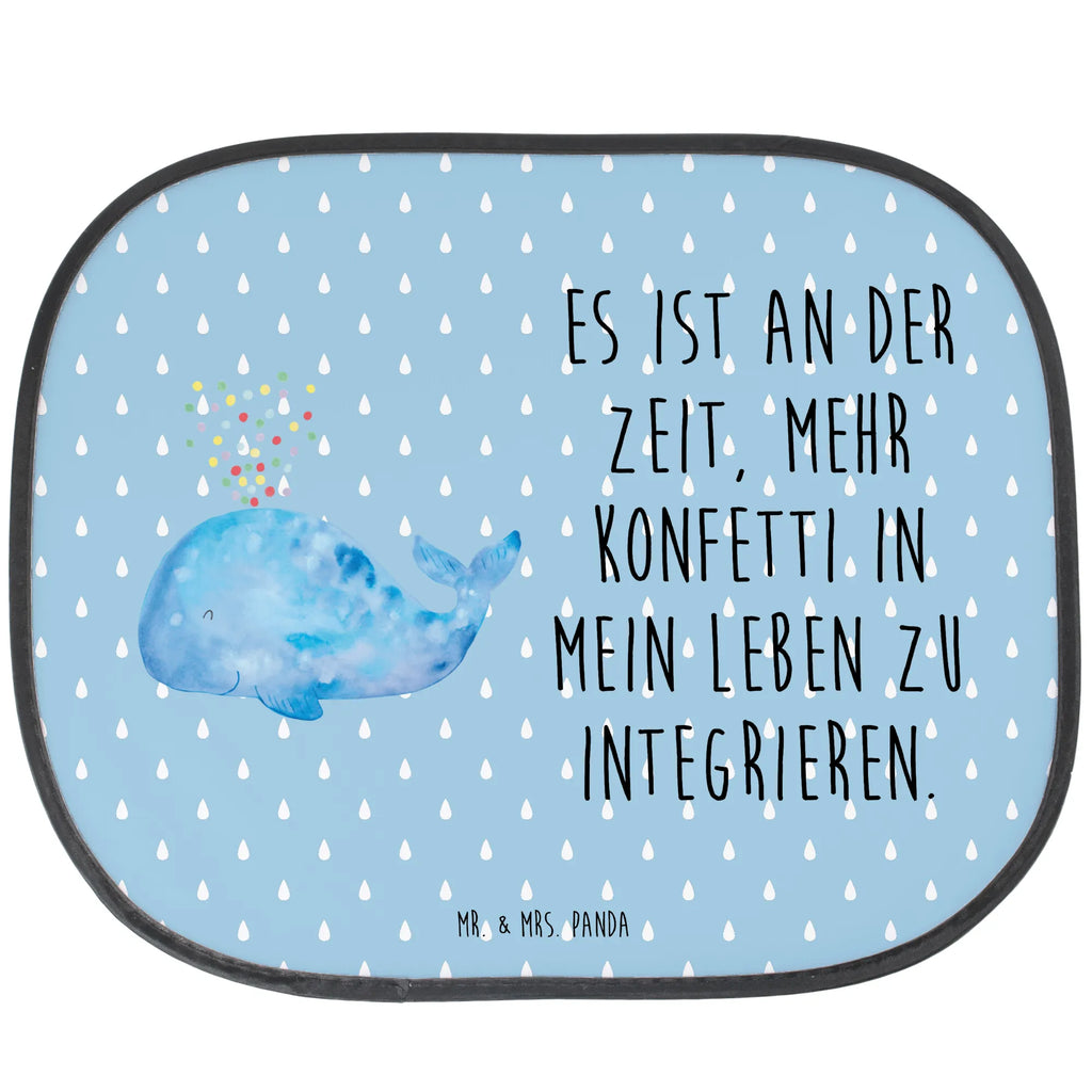 Osłona przeciwsłoneczna do samochodu wieloryb konfetti Zwierzeta morskie, Morze, Wakacje